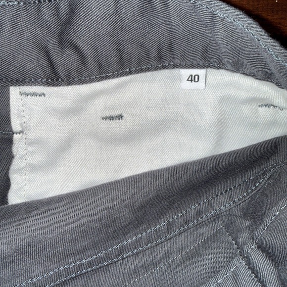 Gustin Caual Pants Button Fly 5 Pocket Size 40 Gray Straight Leg Made USA - Picture 10 of 10